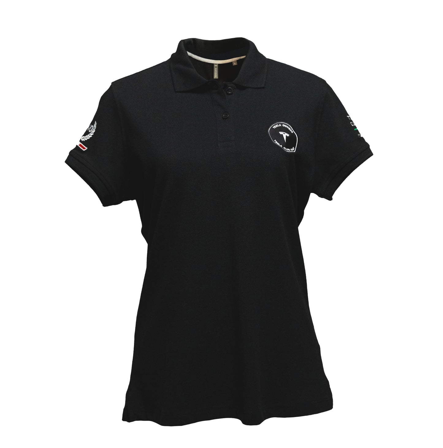 Polo donna Tesla Club Italy, colore nero