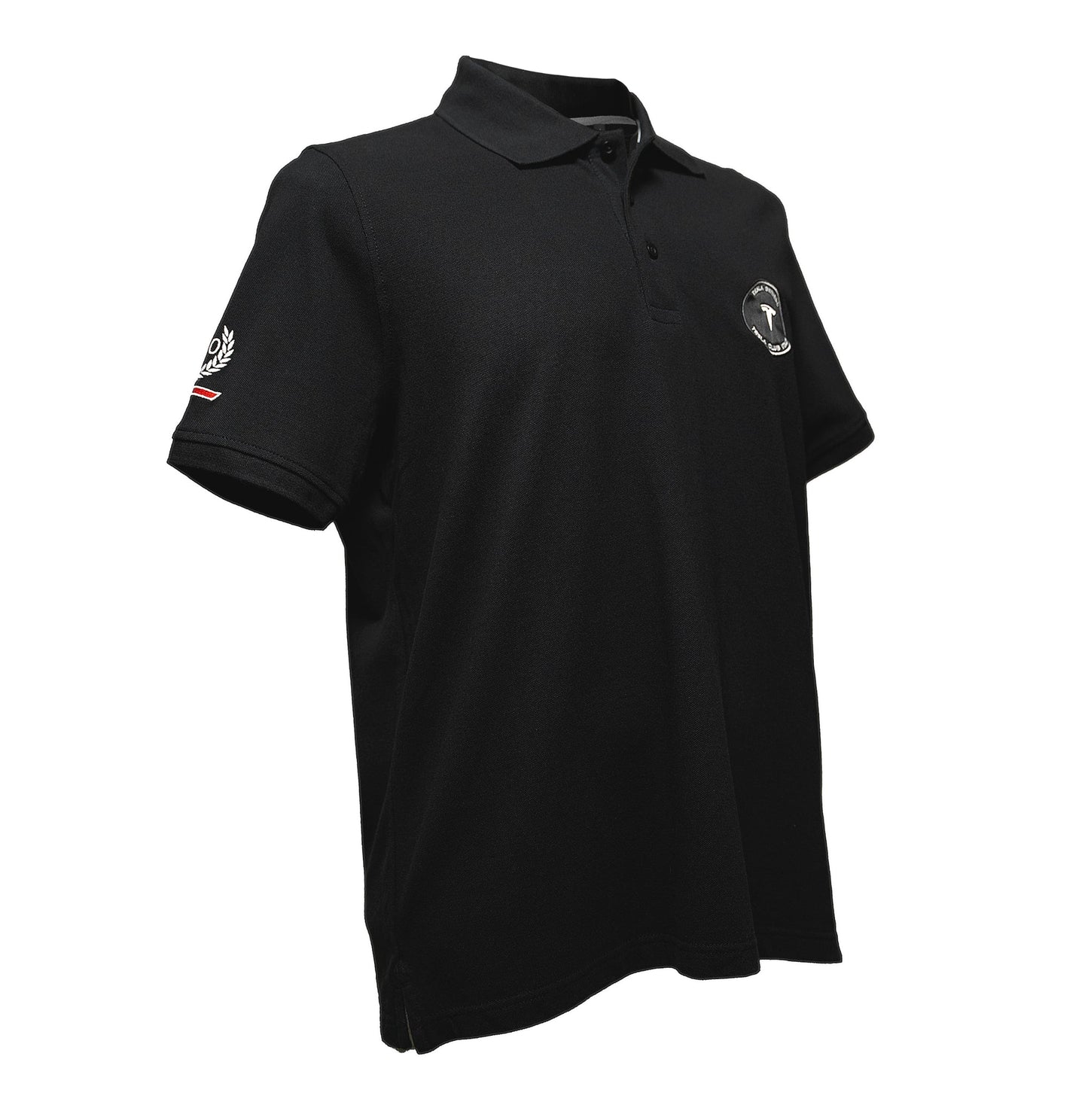 Polo bambino/bambina (unisex) Tesla Club Italy, colore nero