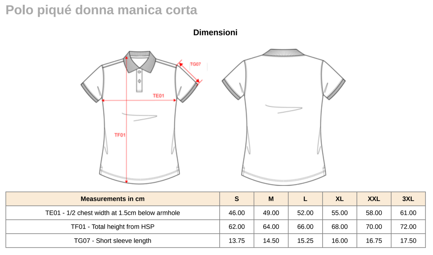 Polo donna Tesla Club Italy, colore nero