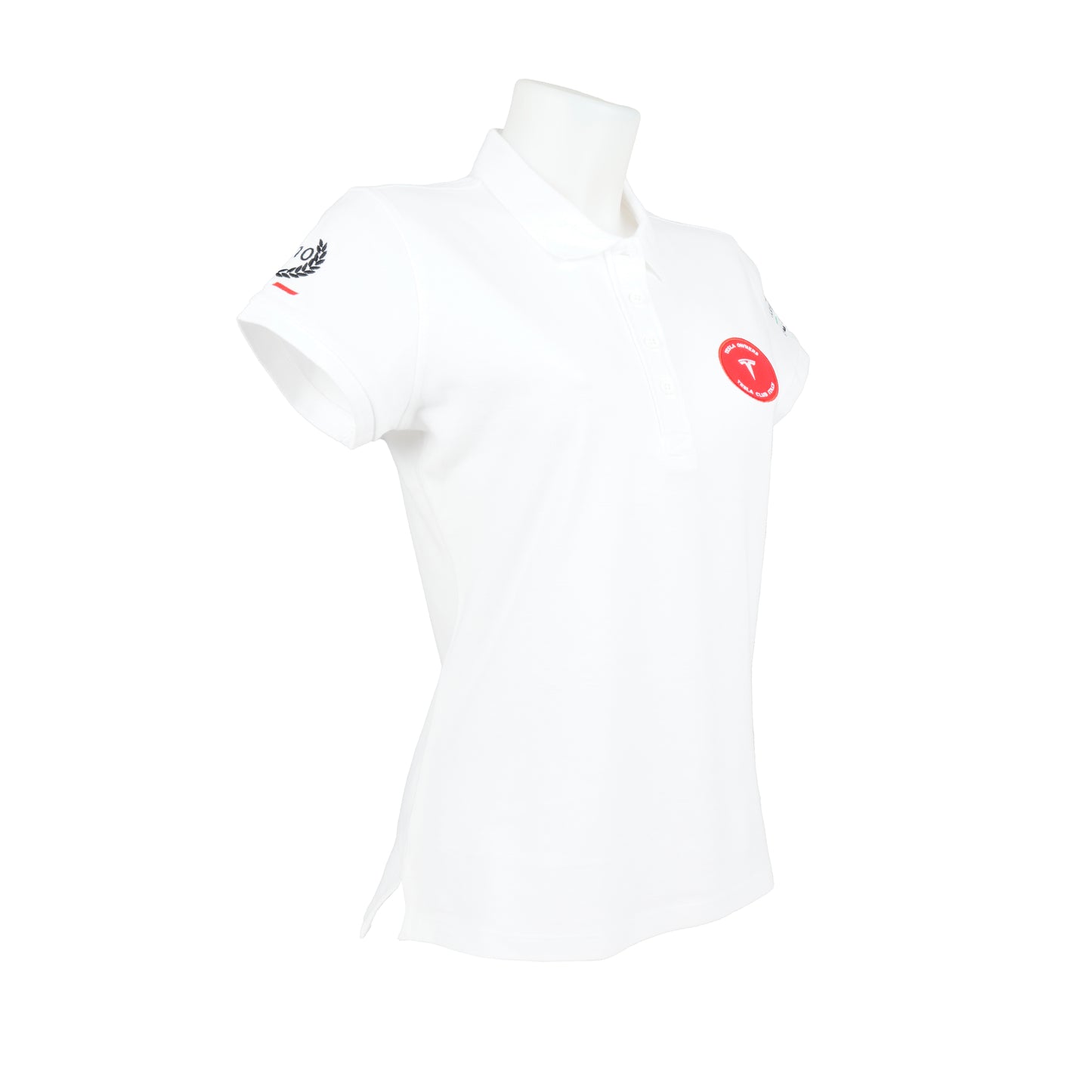 Polo donna Tesla Club Italy, colore bianco
