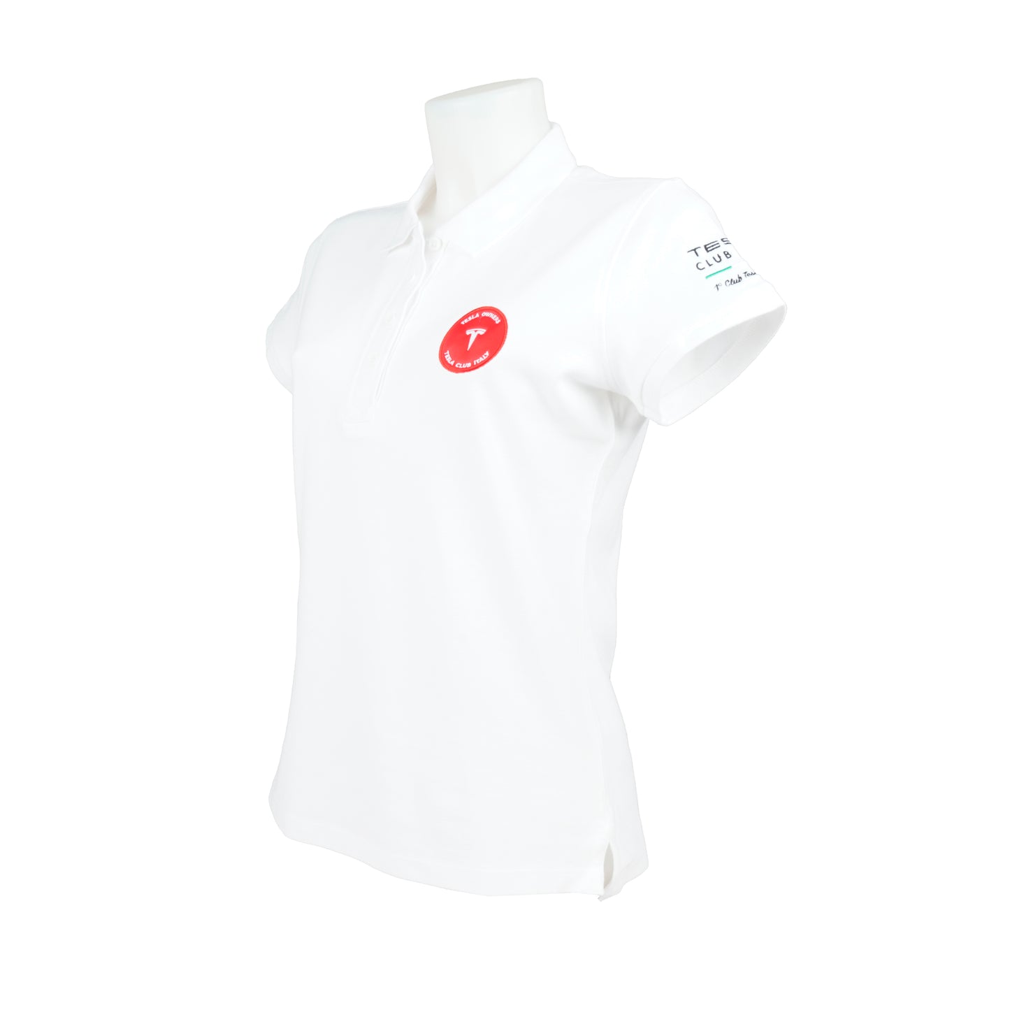 Polo donna Tesla Club Italy, colore bianco